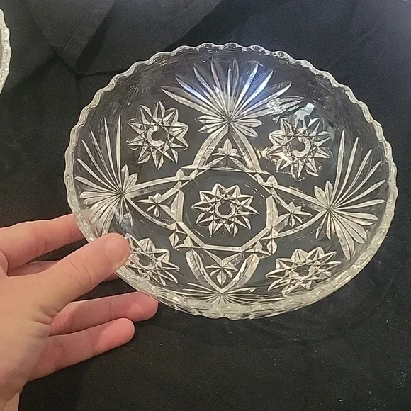 Anchor Hocking Prescut Star of David 7 1/4" bowl. No call outs. - Picture 7 of 7